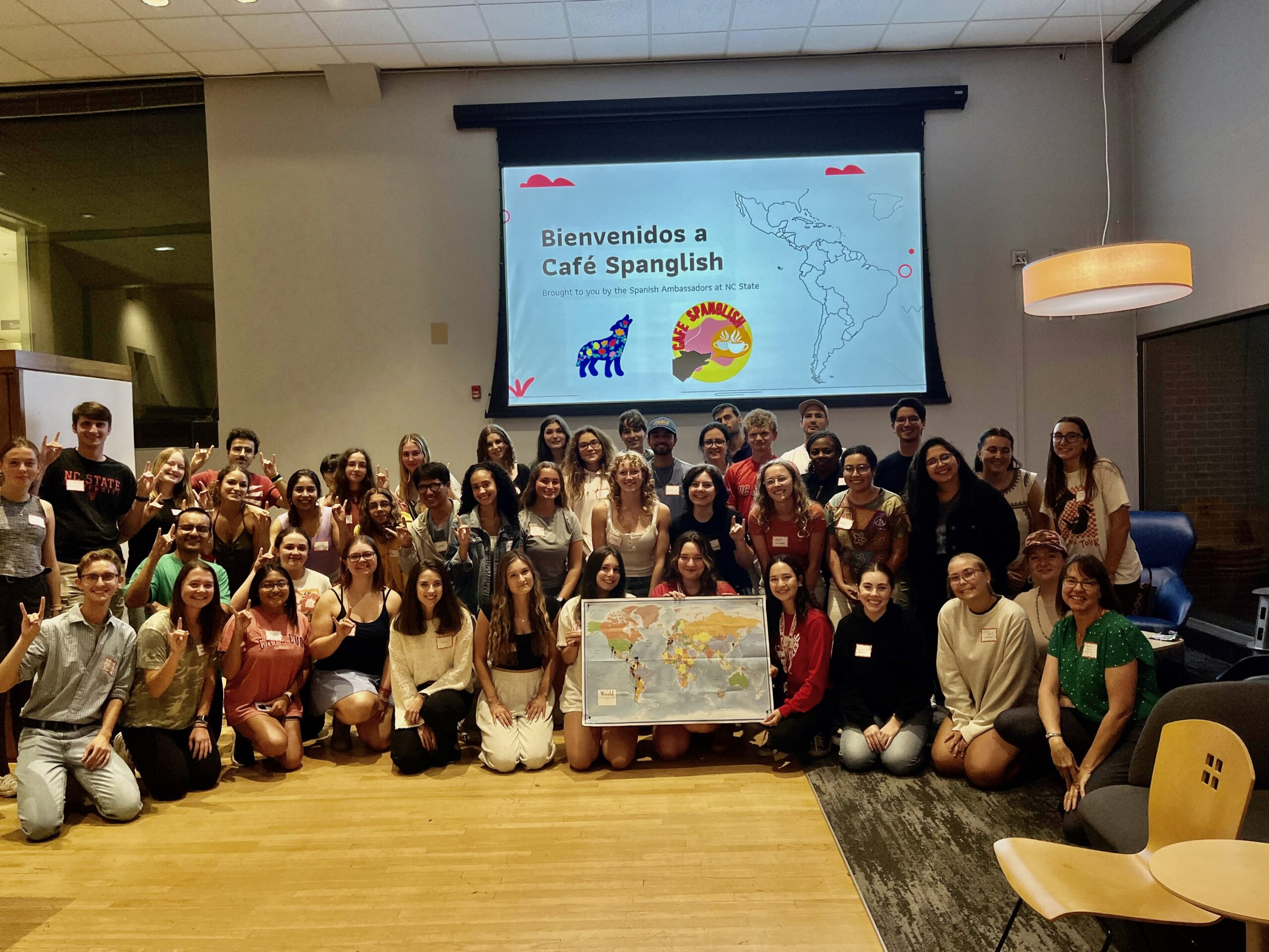 Over 50 students participated in the first Café Spanglish